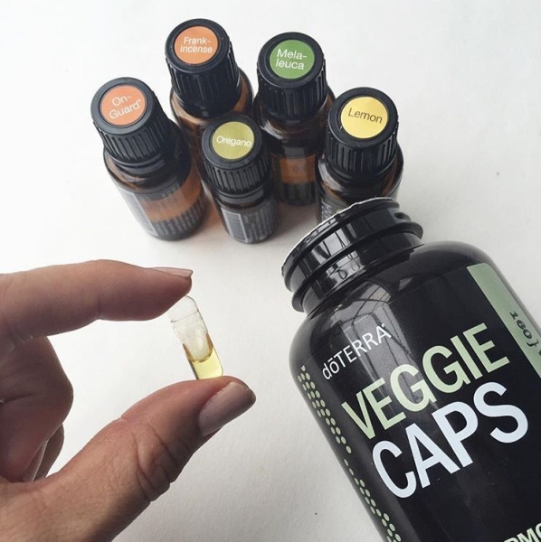 Картинка Пустые растительные капсулы для приема эфирных масел внутрь doTERRA, Veggie caps, 160 шт. от магазина dōTERRA